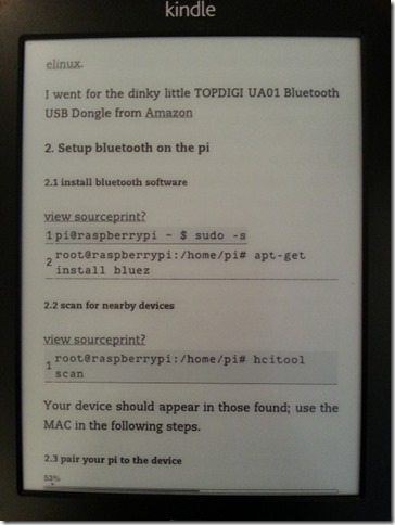 Send To Kindle - Viewing post content on Kindle - Code